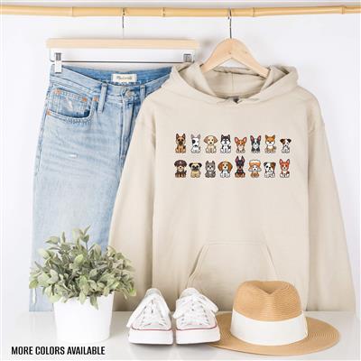 Adorable Dogs Hooded Sweatshirt