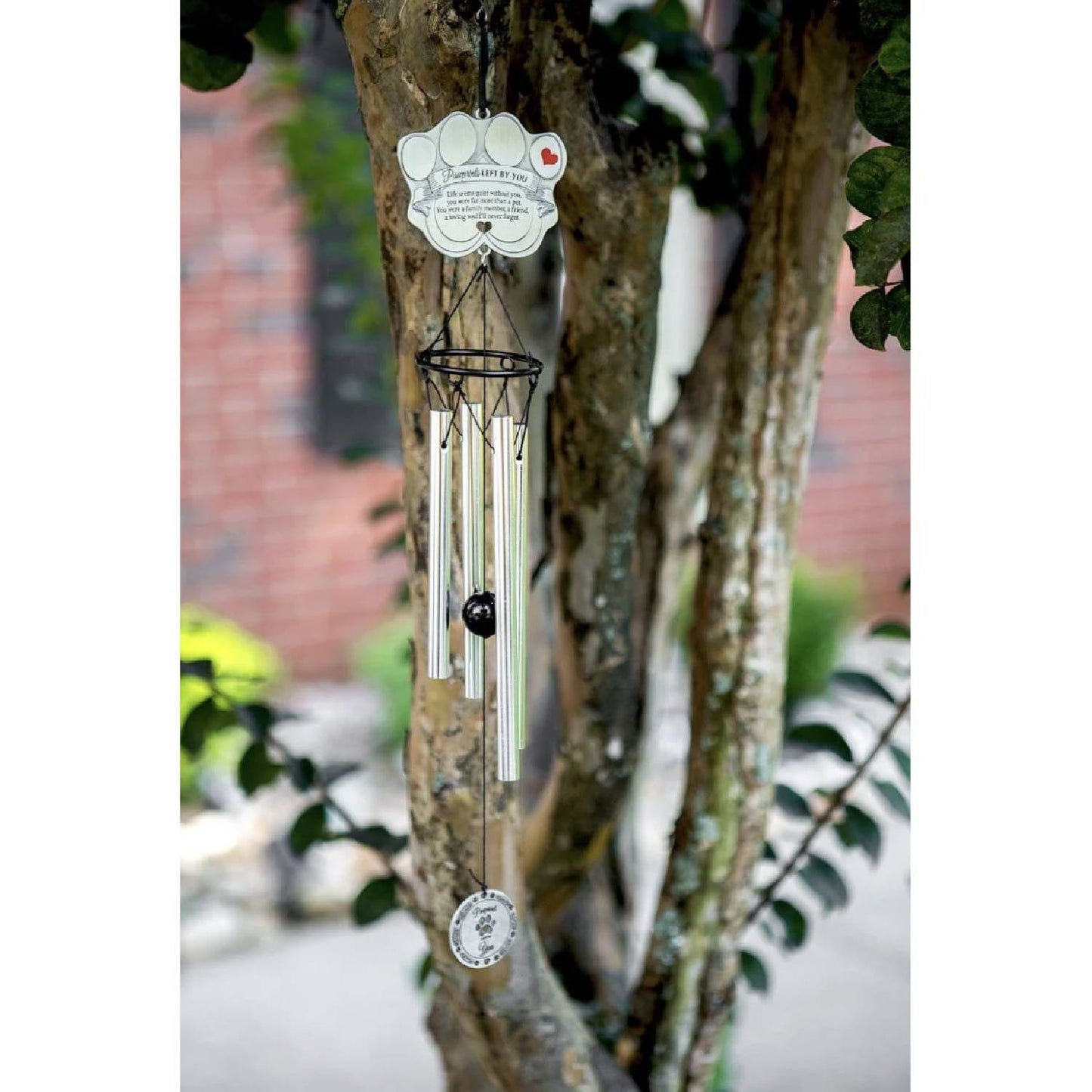 Pet Memorial Windchime - Pawprints Left by You